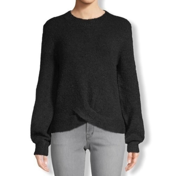 Joie Stavan Nubbly Knit SweaterCaviar BlackXS